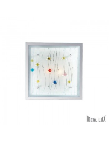 IDEAL LUX: Ocean pl2 plafoniera quadrata in vetro color in offerta