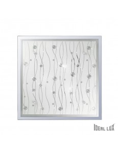 IDEAL LUX: Ocean pl3 plafoniera quadrata 42x42 cm trasparente in offerta