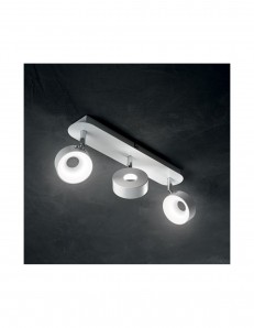 IDEAL LUX: Oby pl3 applique plafoniera 3 luci led orientabili in offerta
