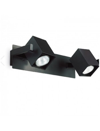 IDEAL LUX: Mouse ap2 applique 2 luci spot orientabili nero in offerta