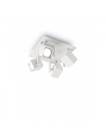 IDEAL LUX: Mouse pl4 plafoniera 4 luci spot orientabili bianco in offerta