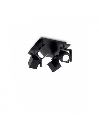 IDEAL LUX: Mouse pl4 plafoniera 4 luci spot orientabili nero in offerta