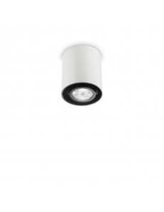 IDEAL LUX: Mood pl1 faretto orientabile small round bianco in offerta