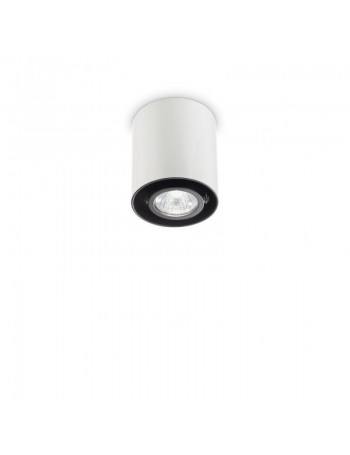 IDEAL LUX: Mood pl1 faretto orientabile small round bianco in offerta