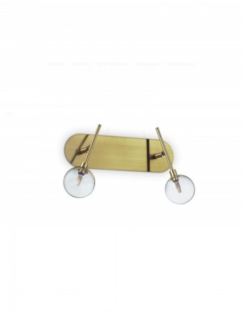 IDEAL LUX: Maracas ap2 applique 2 luci vintage ottone satinato maracas ap2 in offerta