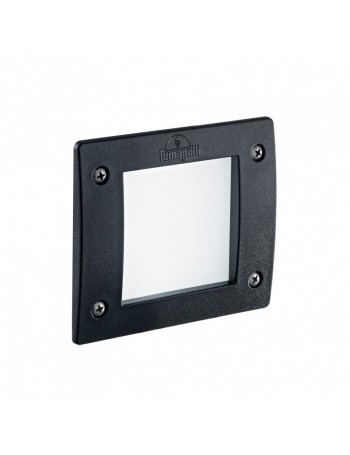 IDEAL LUX: Leti fi1 faretto da incasso per esterni square nero IP66 in offerta