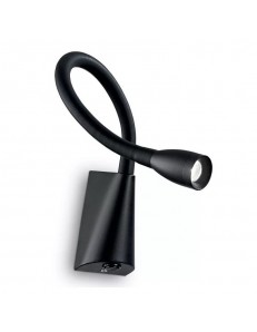 IDEAL LUX: Goose ap1 applique led da lettura nero in offerta