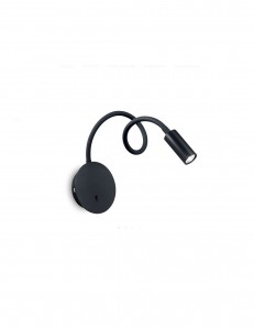 IDEAL LUX: Focus-2 ap1 applique led da lettura flessibile nero in offerta