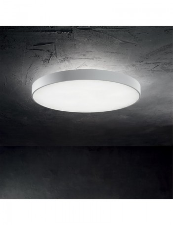 IDEAL LUX: Halo pl1 plafoniera led 34w rotonda bianco ø60 cm luce calda o naturale in offerta