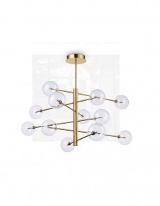 IDEAL LUX: Equinoxe sp12 lampadario 12 luci in metallo ottone in offerta