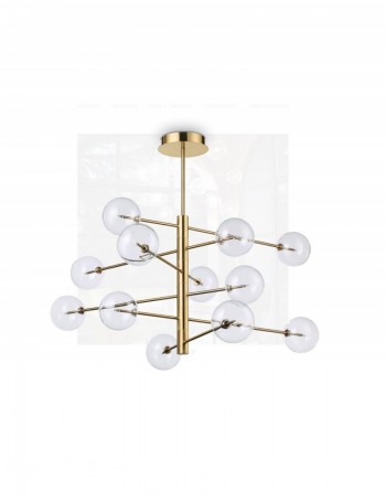IDEAL LUX: Equinoxe sp12 lampadario 12 luci in metallo ottone in offerta