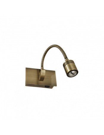 IDEAL LUX: Dynamo ap1 applique led da lettura brunito in offerta