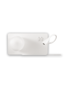 IDEAL LUX: book-2 ap2 Applique Led con luce lettura e presa USB bianco in offerta