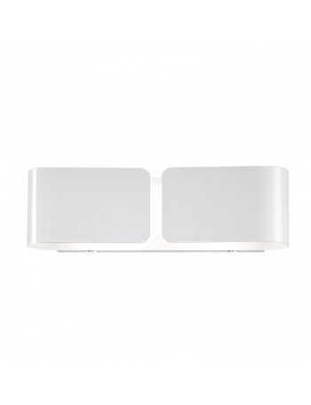 IDEAL LUX: Clip ap2 applique small bianco rettangolare in offerta