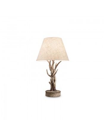 IDEAL LUX: Chalet tl1 lume in resina effetto legno e corna in offerta