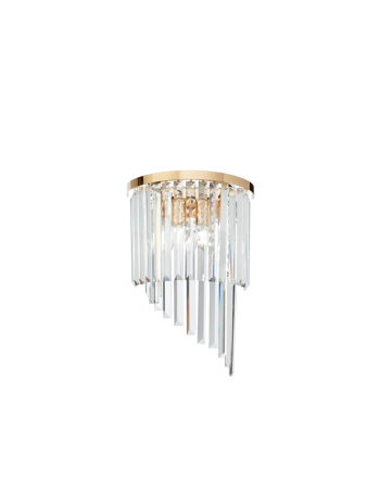 IDEAL LUX: Carlton ap3 oro applique con cristalli in offerta