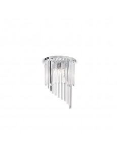 IDEAL LUX: Carlton ap3 applique con cristalli cromo in offerta
