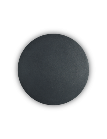 IDEAL LUX: Cover ap1 round applique led in alluminio big nero in offerta