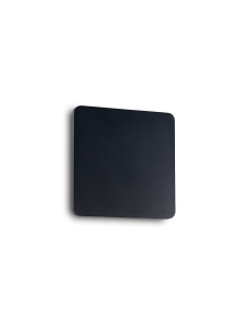 IDEAL LUX: Cover ap1 square applique led in alluminio small nero in offerta