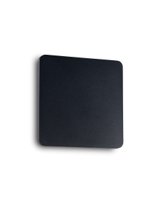 IDEAL LUX: Cover ap1 square applique led in alluminio big nero in offerta