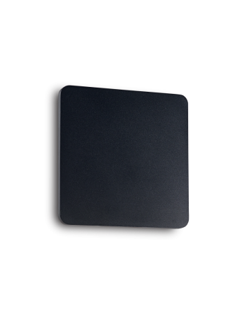 IDEAL LUX: Cover ap1 square applique led in alluminio big nero in offerta