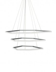 ONDALUCE: Stardust sospensione led 66w argento dimmerabile in offerta