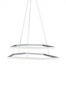 ONDALUCE: Stardust sospensione led 50w argento dimmerabile in offerta