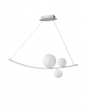 ONDALUCE: Altalena sospensione led moderna bianca dimmerabile in offerta