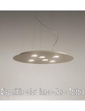 ANTEALUCE: Zen sospensione ovale LED gx53 alluminio colore bianco, nero o tortora in offerta