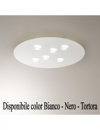 ANTEALUCE: Zen Plafoniera grande Ø58 ovale LED gx53 colore bianco, nero o tortora in offerta