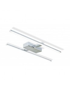 EXCLUSIVE LIGHT by promoIngross: ELEGANCE Plafoniera cromo LED metallo verniciato bianco 32watt