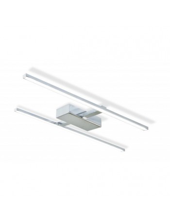 EXCLUSIVE LIGHT by promoIngross: ELEGANCE Plafoniera cromo LED metallo verniciato bianco 32watt