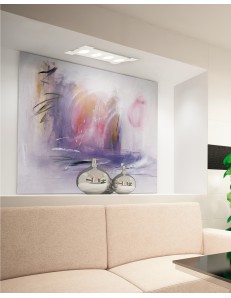 EXCLUSIVE LIGHT by promoIngross: ATENE Plafoniera 4 luci LED GX53 rettangolare metallo bianco in