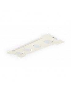 ATENE Plafoniera 3 luci LED GX53 rettangolare metallo vari colori 2
