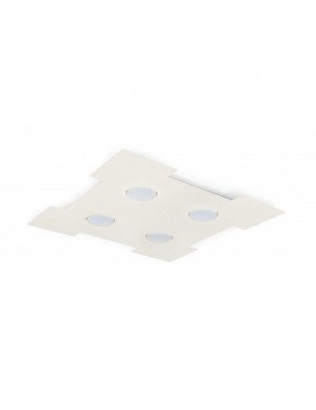 EXCLUSIVE LIGHT by promoIngross: ATENE Plafoniera 4 luci LED GX53 quarata metallo bianco in offerta