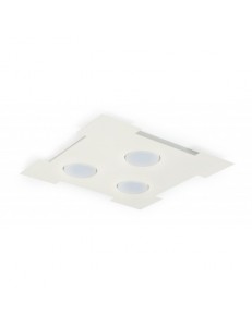 EXCLUSIVE LIGHT by promoIngross: ATENE Plafoniera 3 luci LED GX53 quarata metallo bianco in offerta