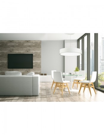 EXCLUSIVE LIGHT by promoIngross: AURORA Sospensione LED rotonda metallo bianco Ø60 36watt 3240