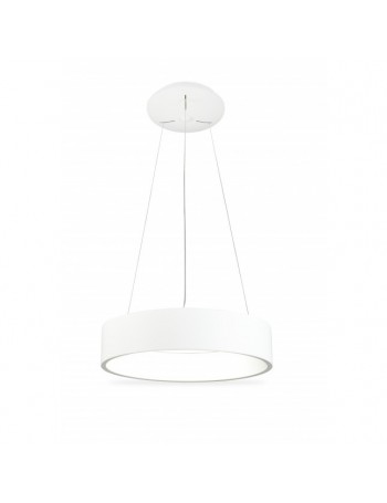 EXCLUSIVE LIGHT by promoIngross: AURORA Sospensione LED rotonda metallo bianco Ø45 27watt 2430