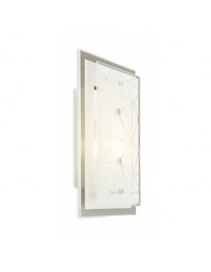EXCLUSIVE LIGHT by promoIngross: PERLA applique 1 luce vetro extrachiaro rettangolare in offerta