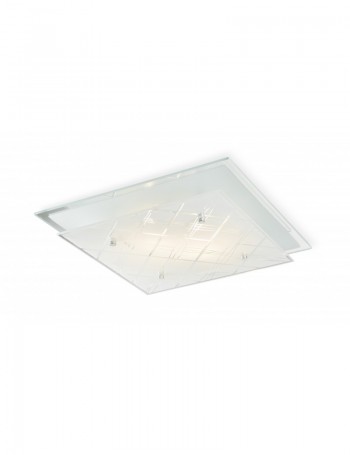 EXCLUSIVE LIGHT by promoIngross: DAMA plafoniera 2 luci quadrata doppio vetro in offerta