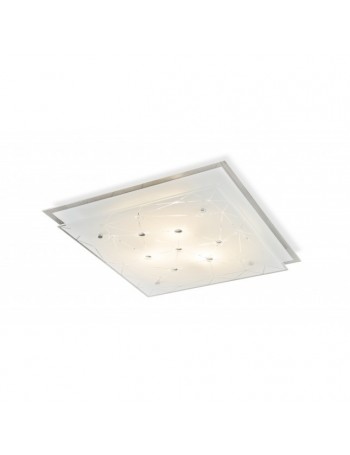 EXCLUSIVE LIGHT by promoIngross: PERLA Plafoniera 3 luci quadrata elegante serigrafatura in offerta