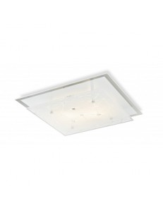 EXCLUSIVE LIGHT by promoIngross: PERLA Plafoniera 2 luci elegante serigrafatura quadrata in offerta
