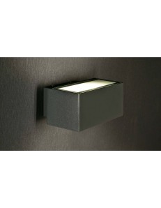 EXCLUSIVE LIGHT by promoIngross: BACH applique bi-emissione antracite lampada parete esterno IP54