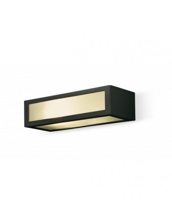 EXCLUSIVE LIGHT by promoIngross: ASTER applique biemissione LED da parete esterno in alluminio nero