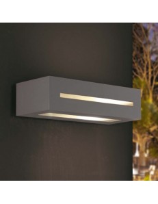 EXCLUSIVE LIGHT by promoIngross: ASTER applique biemissione LED da parete esterno in alluminio