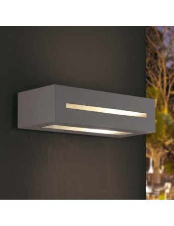 EXCLUSIVE LIGHT by promoIngross: ASTER applique biemissione LED da parete esterno in alluminio