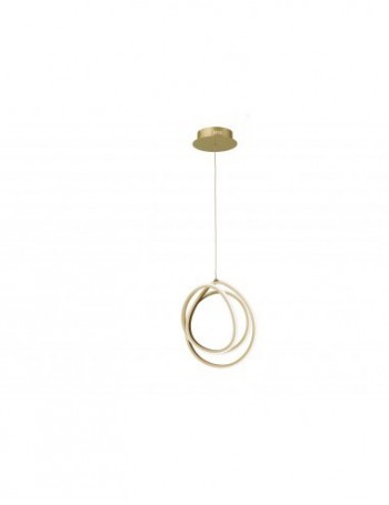 ONDALUCE: Golden sospensione led 28w moderna oro dimmerabile in offerta