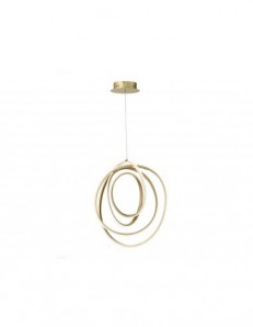 ONDALUCE: Golden sospensione led 50w moderna oro dimmerabile in offerta