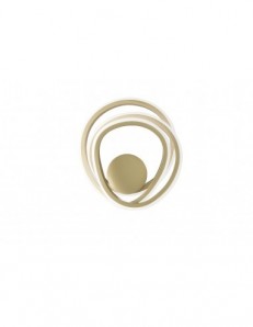 ONDALUCE: Golden applique led moderna oro dimmerabile in offerta