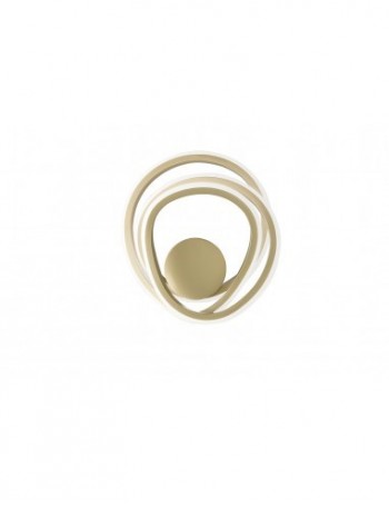 ONDALUCE: Golden applique led moderna oro dimmerabile in offerta